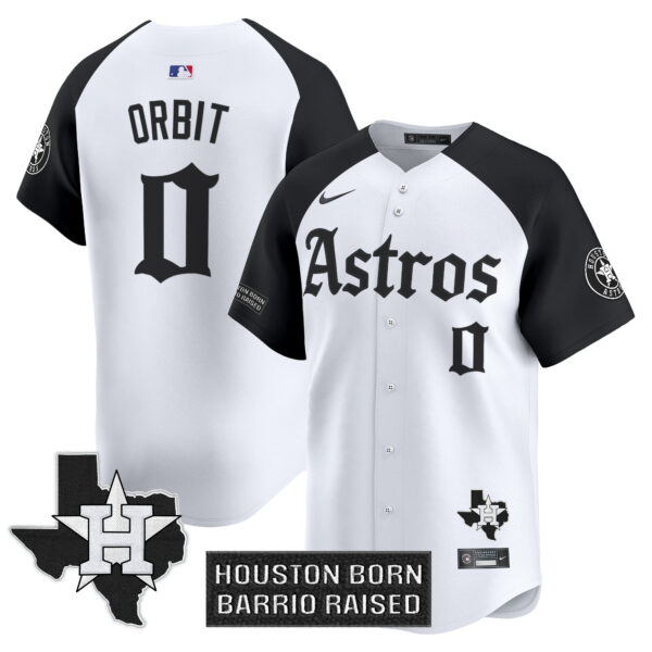 Men's Houston Astros 'Gothic Edition' Vapor Premier Limited Jersey - All Stitched - Image 25