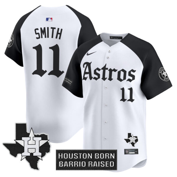 Men's Houston Astros 'Gothic Edition' Vapor Premier Limited Jersey - All Stitched - Image 28