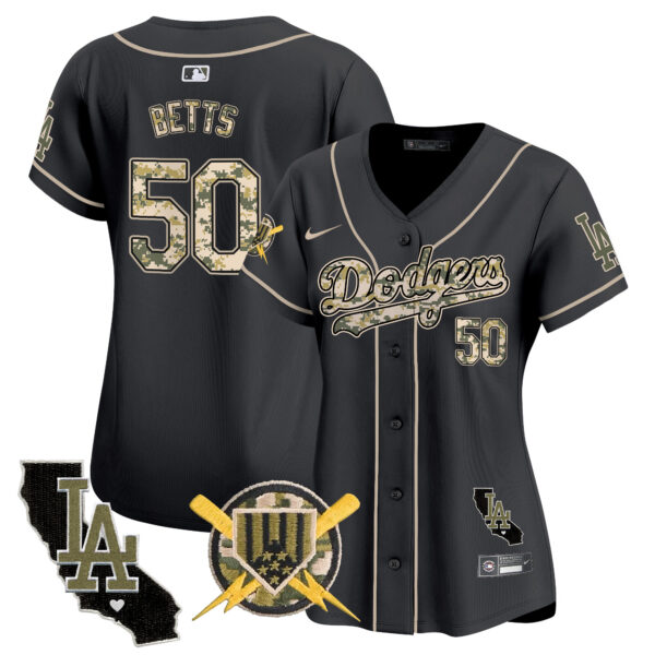 Women's Dodgers Armed Forces Day Vapor Premier Limited Jersey - All Stitched - Image 26