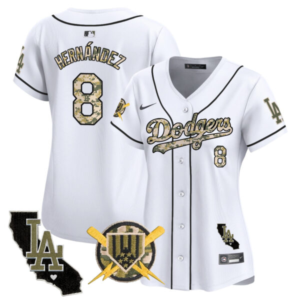 Women's Dodgers Armed Forces Day Vapor Premier Limited Jersey - All Stitched - Image 19