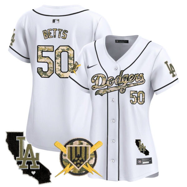 Women's Dodgers Armed Forces Day Vapor Premier Limited Jersey - All Stitched - Image 16