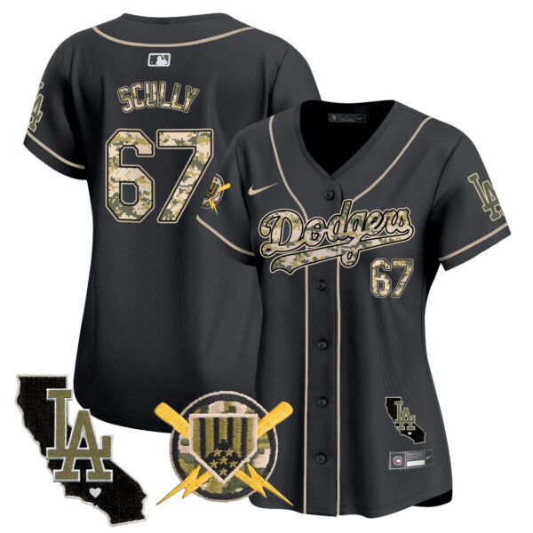 Women's Dodgers Armed Forces Day Vapor Premier Limited Jersey - All Stitched - Image 28
