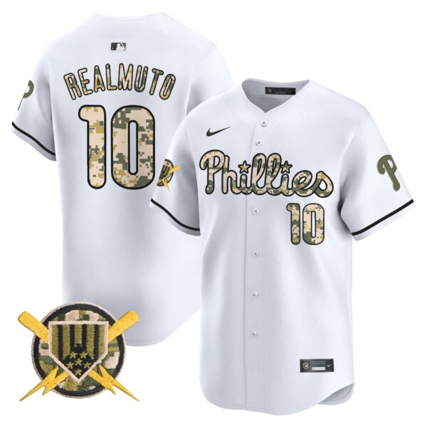 Men's Phillies Armed Forces Day Vapor Premier Limited Jersey - All Stitched - Image 16