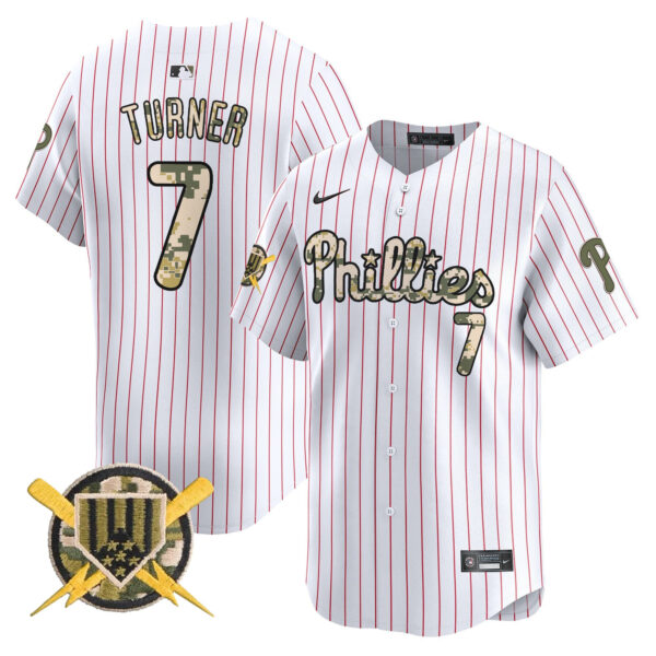 Men's Phillies Armed Forces Day Vapor Premier Limited Jersey - All Stitched - Image 44