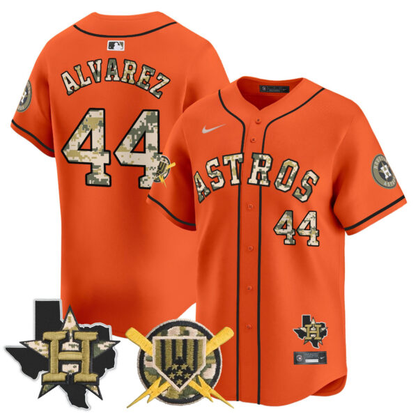 Men's Astros Armed Forces Day Vapor Premier Limited Jersey V2 - All Stitched - Image 12