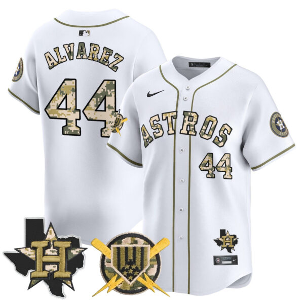 Men's Astros Armed Forces Day Vapor Premier Limited Jersey V2 - All Stitched - Image 30
