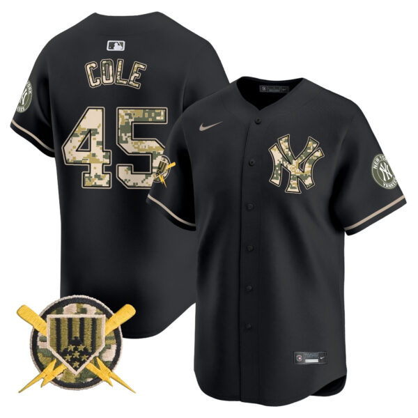 Men's New York Yankees Armed Forces Day Vapor Premier Limited Jersey - All Stitched - Image 14