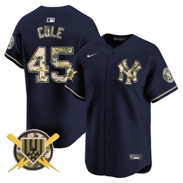 Men's New York Yankees Armed Forces Day Vapor Premier Limited Jersey - All Stitched - Image 30