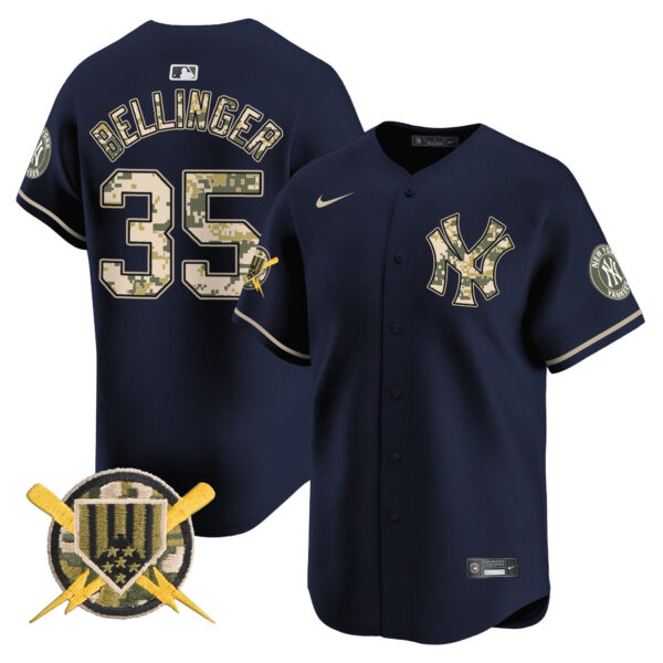 Men's New York Yankees Armed Forces Day Vapor Premier Limited Jersey - All Stitched - Image 28