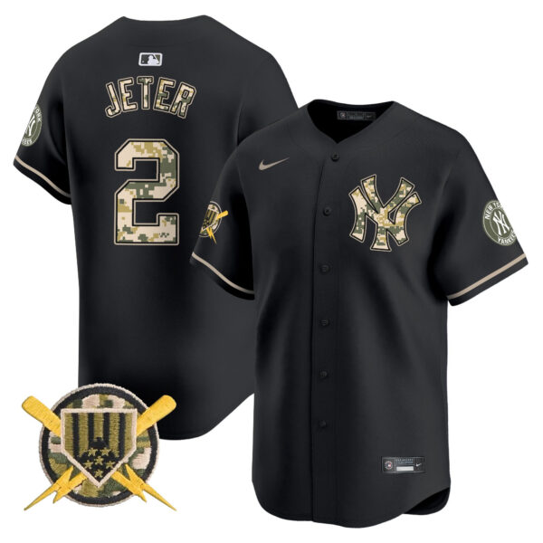 Men's New York Yankees Armed Forces Day Vapor Premier Limited Jersey - All Stitched - Image 13