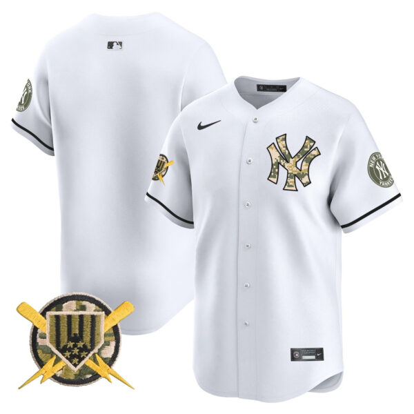 Men's New York Yankees Armed Forces Day Vapor Premier Limited Jersey - All Stitched - Image 24