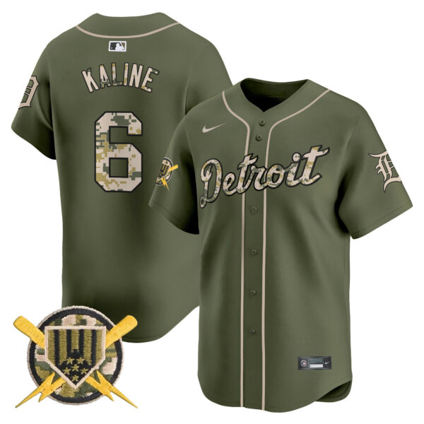 Detroit Tigers Armed Forces Day Vapor Premier Limited Jersey - All Stitched - Image 6