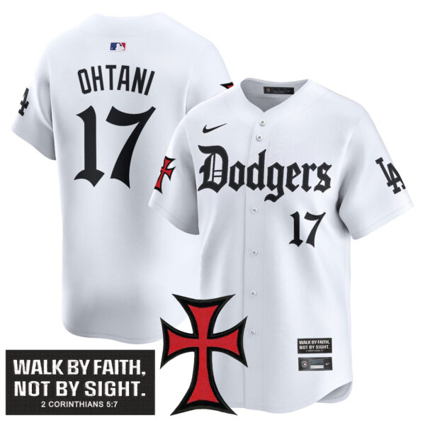 Men's Dodgers 'Faith & Glory Edition' Vapor Premier Limited Jersey - All Stitched - Image 13