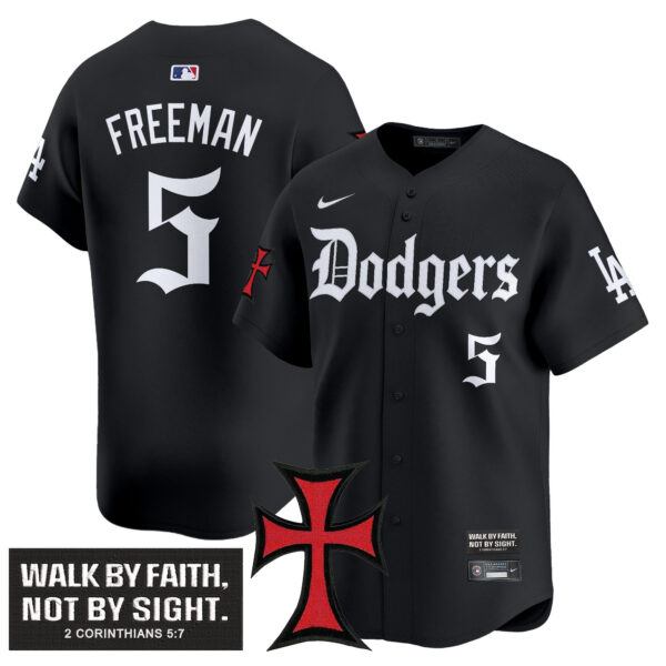 Men's Dodgers 'Faith & Glory Edition' Vapor Premier Limited Jersey - All Stitched - Image 6