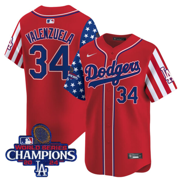 Men's Dodgers 2025 Independence Day Vapor Premier Limited Jersey - All Stitched - Image 13