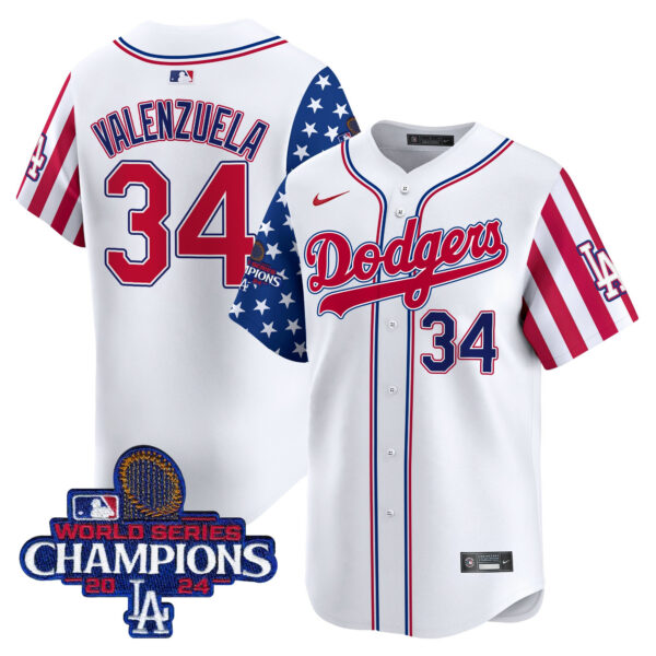 Men's Dodgers 2025 Independence Day Vapor Premier Limited Jersey - All Stitched - Image 3