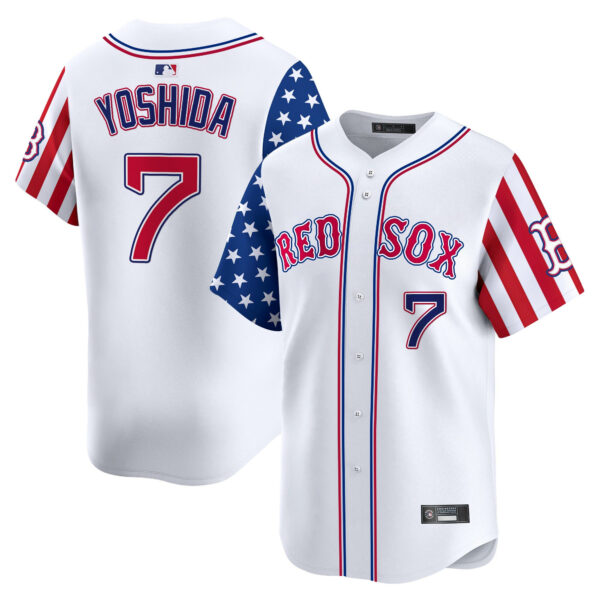 Men's Boston Red Sox 2025 Independence Day Vapor Premier Limited Jersey - All Stitched - Image 8