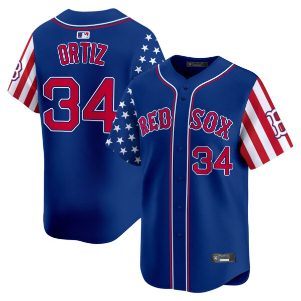 Men's Boston Red Sox 2025 Independence Day Vapor Premier Limited Jersey - All Stitched - Image 25