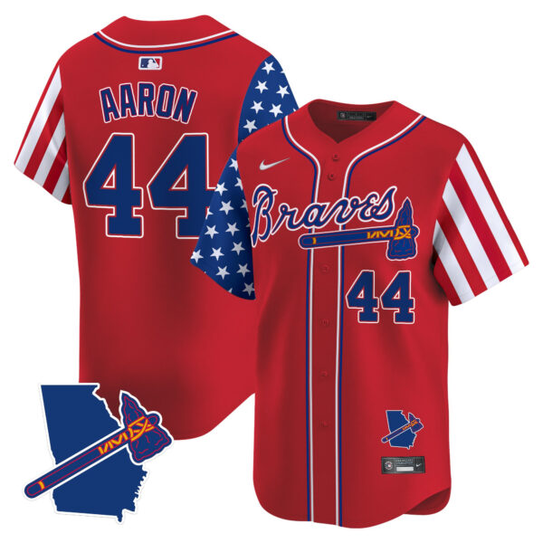 Men's Atlanta Braves 2025 Independence Day Vapor Premier Limited Jersey - All Stitched - Image 20
