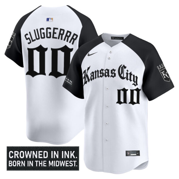 Men's Kansas City Royals 'Gothic Crown Edition' Vapor Premier Limited Jersey - All Stitched - Image 21