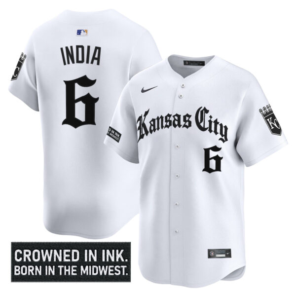 Men's Kansas City Royals 'Gothic Crown Edition' Vapor Premier Limited Jersey - All Stitched - Image 15