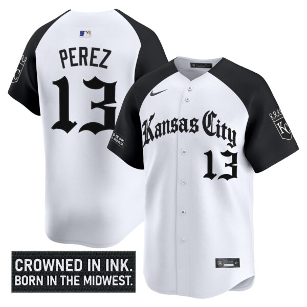 Men's Kansas City Royals 'Gothic Crown Edition' Vapor Premier Limited Jersey - All Stitched - Image 23