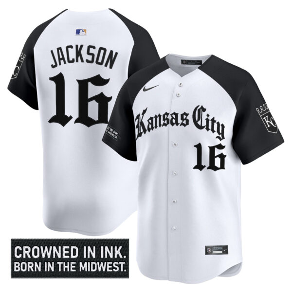 Men's Kansas City Royals 'Gothic Crown Edition' Vapor Premier Limited Jersey - All Stitched - Image 26
