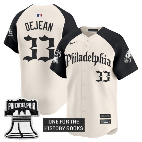 Men's Eagles 'Retro Newspaper Edition' Vapor Baseball Jersey - All Stitched - Image 29