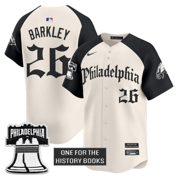 Men's Eagles 'Retro Newspaper Edition' Vapor Baseball Jersey - All Stitched - Image 21
