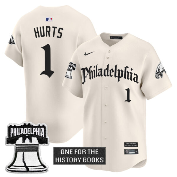 Men's Eagles 'Retro Newspaper Edition' Vapor Baseball Jersey - All Stitched - Image 12