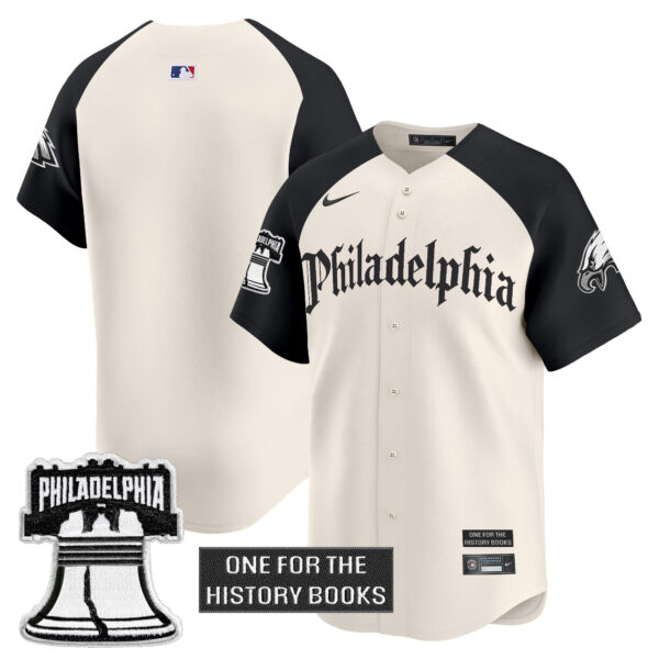 Men's Eagles 'Retro Newspaper Edition' Vapor Baseball Jersey - All Stitched - Image 30