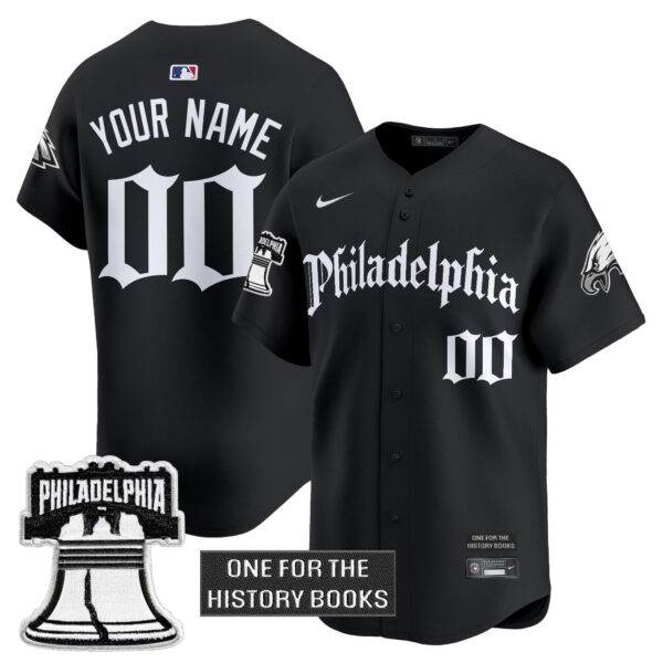 Eagles 'Retro Newspaper Edition' Vapor Baseball Custom Jersey - All Stitched