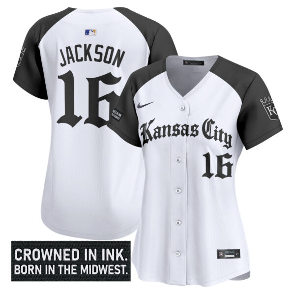 Women's Kansas City Royals 'Gothic Crown Edition' Vapor Premier Limited Jersey - All Stitched - Image 26