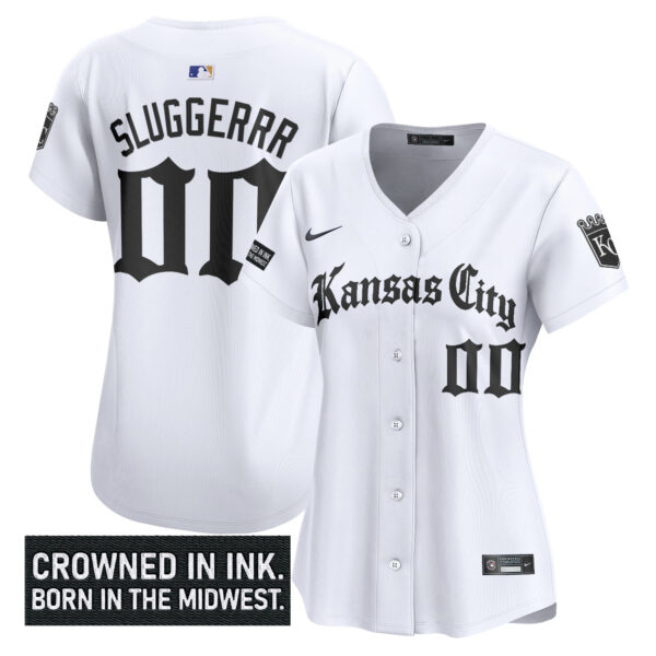Women's Kansas City Royals 'Gothic Crown Edition' Vapor Premier Limited Jersey - All Stitched - Image 12