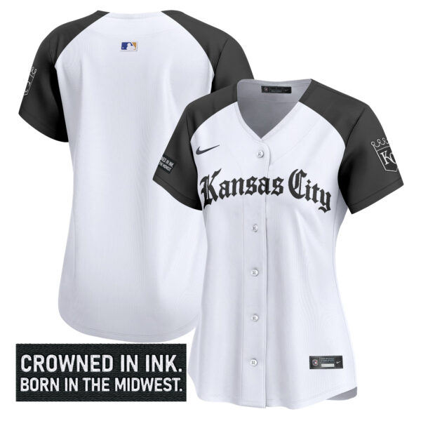Women's Kansas City Royals 'Gothic Crown Edition' Vapor Premier Limited Jersey - All Stitched - Image 27