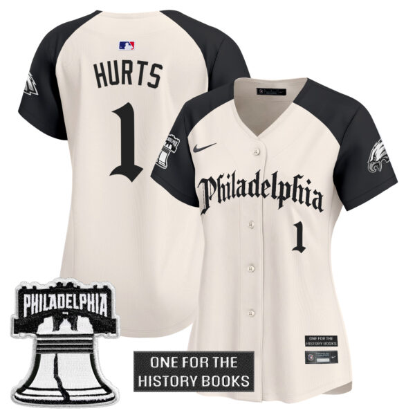 Women's Eagles 'Retro Newspaper Edition' Vapor Baseball Jersey - All Stitched - Image 22