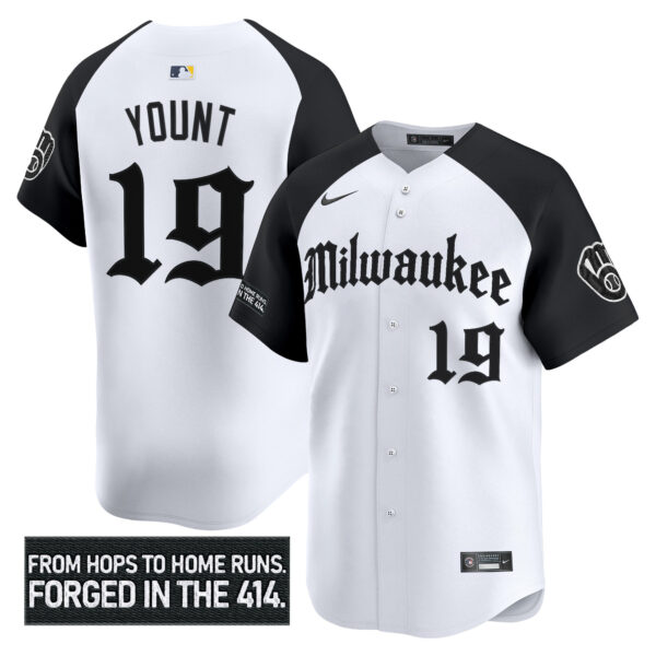 Men's Milwaukee Brewers 'Gothic 414 Shadows Edition' Vapor Premier Limited Jersey - All Stitched - Image 29