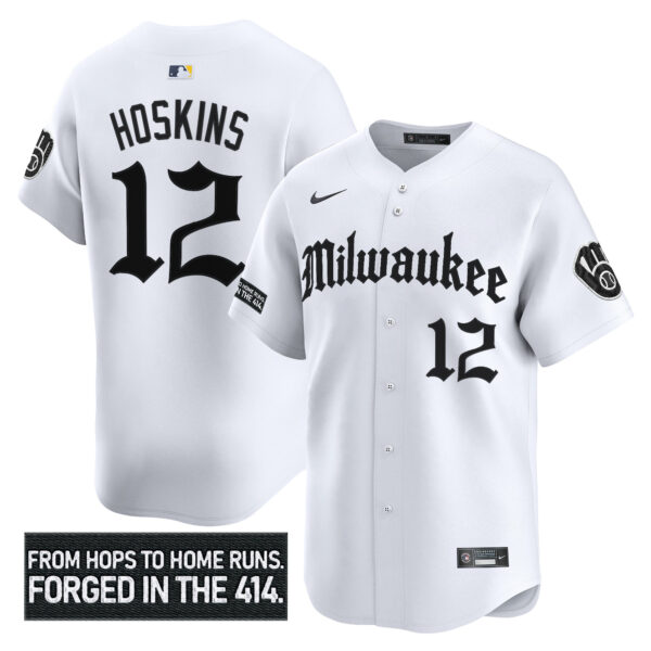 Men's Milwaukee Brewers 'Gothic 414 Shadows Edition' Vapor Premier Limited Jersey - All Stitched - Image 14
