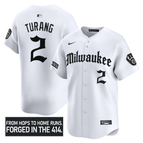 Men's Milwaukee Brewers 'Gothic 414 Shadows Edition' Vapor Premier Limited Jersey - All Stitched - Image 16