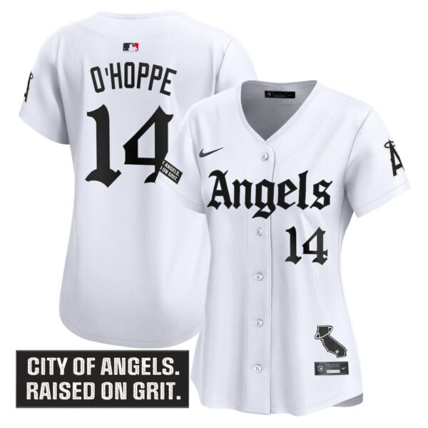 Women's Los Angeles Angels 'Gothic Halo Edition' Vapor Premier Limited Jersey - All Stitched - Image 15