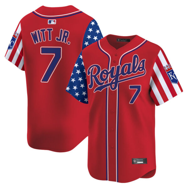 Men's Kansas City Royals 2025 Independence Day Vapor Premier Limited Jersey - All Stitched - Image 10