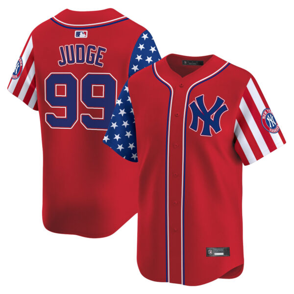 Men's New York Yankees 2025 Independence Day Vapor Premier Limited Jersey - All Stitched - Image 9