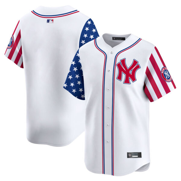 Men's New York Yankees 2025 Independence Day Vapor Premier Limited Jersey - All Stitched - Image 8
