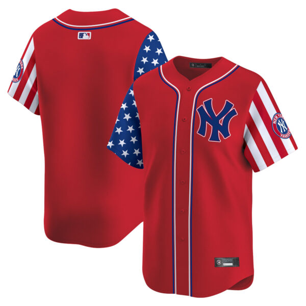 Men's New York Yankees 2025 Independence Day Vapor Premier Limited Jersey - All Stitched - Image 16
