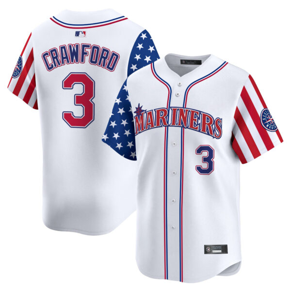 Men's Seattle Mariners 2025 Independence Day Vapor Premier Limited Jersey - All Stitched - Image 4