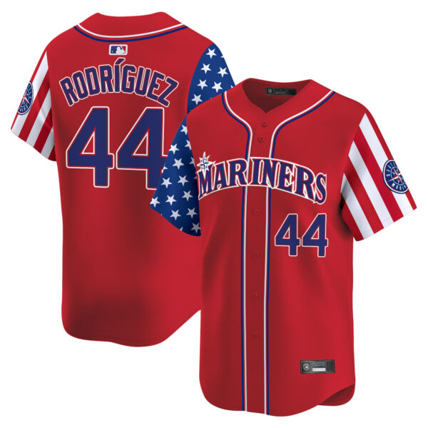 Men's Seattle Mariners 2025 Independence Day Vapor Premier Limited Jersey - All Stitched - Image 10