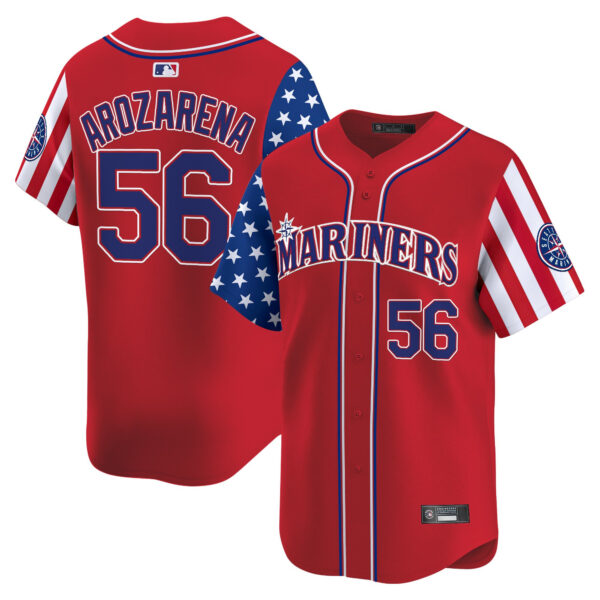 Men's Seattle Mariners 2025 Independence Day Vapor Premier Limited Jersey - All Stitched - Image 17