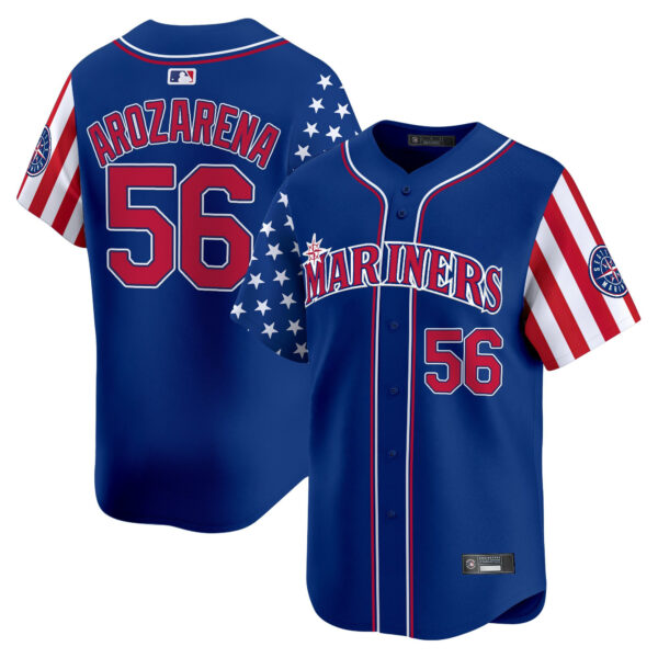 Men's Seattle Mariners 2025 Independence Day Vapor Premier Limited Jersey - All Stitched - Image 26