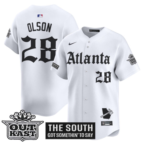 Men's Atlanta Braves 'Gothic South x Outkast Edition' Vapor Premier Limited Jersey - All Stitched - Image 19