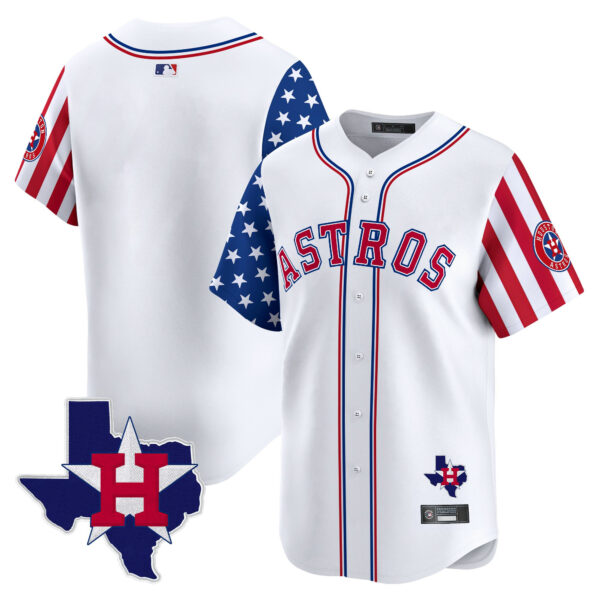 Men's Houston Astros 2025 Independence Day Vapor Premier Limited Jersey - All Stitched - Image 9